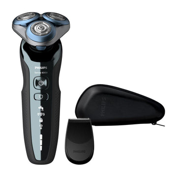 Series 6000 Wet & Dry Men’S Electric Shaver With Precision Trimmer Matte Blue